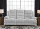 Signature Design by Ashley® Rhines Falls Alloy Power Reclining Sofa with Drop Down Table-1