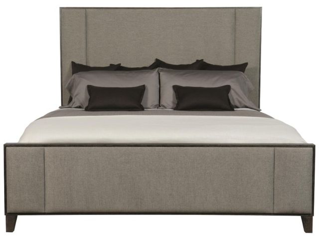 Bernhardt Linea Cerused Charcoal/Gray Queen Panel Bed-2