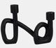 Sagebrook Home 9" Black Swirled 2-Taper Candleholder-1