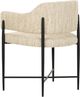 TOV Furniture Sezanne Matte Black/Taupe Dining Chair-4