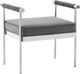 TOV Furniture Diva Grey Velvet Bench-0
