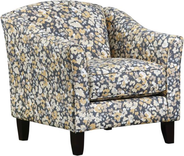 Fusion Furniture Amos Mink Bixby Sunflower Accent Chair-0