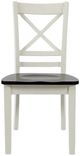 Jofran Inc. Asbury Park Autumn Brown/White X-Back Dining Side Chair-2