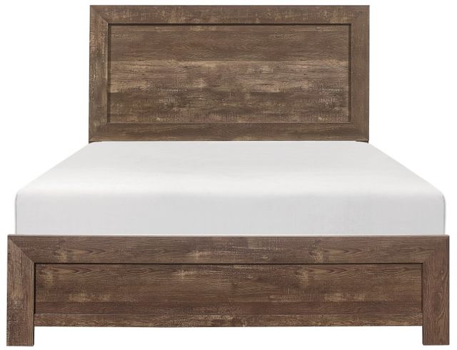 Homelegance® Corbin Rustic Brown Full Panel Bed in a Box-2