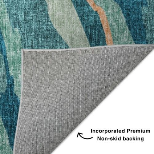 Dalyn™ Rug Company Lorenzo LN4 Teal 5'x8' Area Rug-4