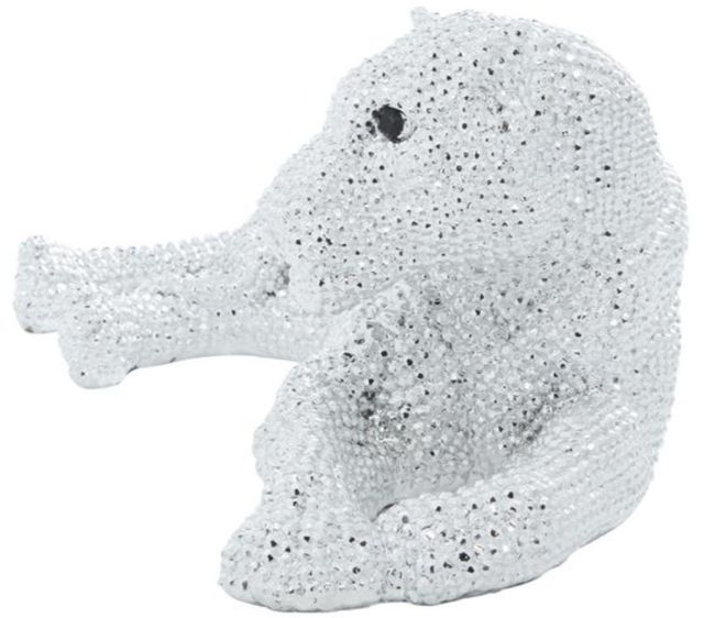 Deco Marche White 26" Polystone Leopard Sculpture-1