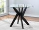 Steve Silver Co.® Amalie Glass Top Coffee Table with Black Base-4