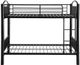 ACME Furniture Cayelynn Black Twin Over Twin Bunk Bed-3