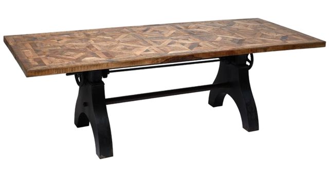 Jaipur Furniture Hargreaves Brown/Black Adjustable Dining Table-0