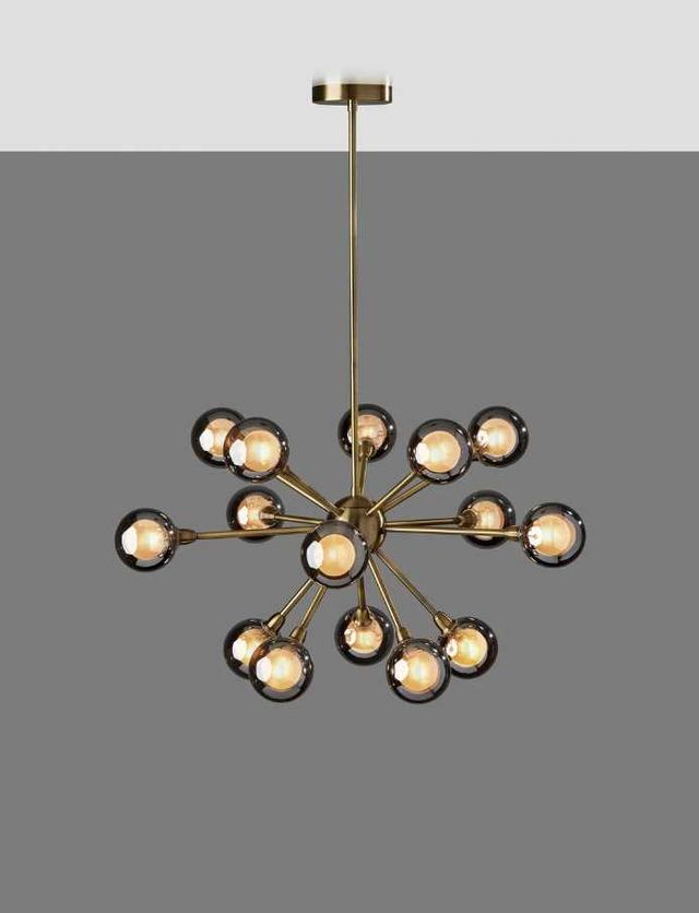 Adesso® Starling Antique Brass LED Chandelier-1