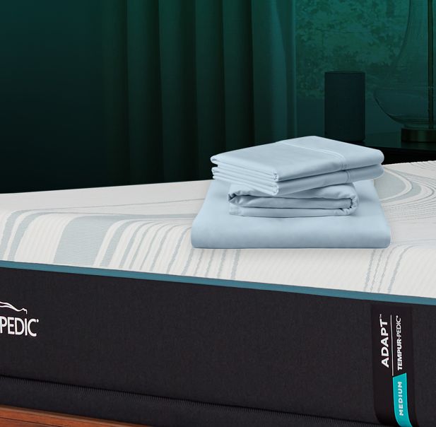 Tempur-Pedic® TEMPUR-Adapt® Luxe 3-Piece Sleepy Blue Egyptian Cotton Twin XL Sheet Set-3