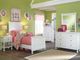 Signature Design by Ashley® Kaslyn 5-Piece White Twin Panel Headboard Bed Set-5