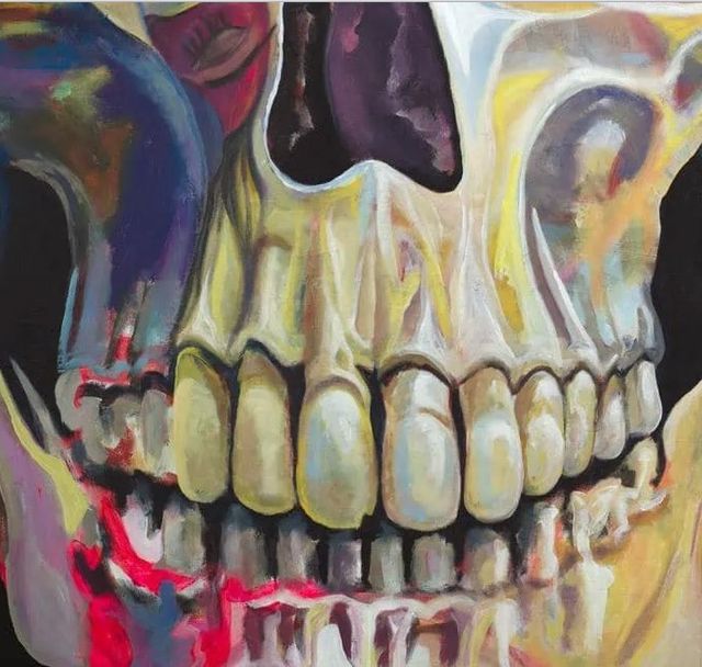 Classy Art Haunted Skull by Andy Beauchamp Wall Art-1