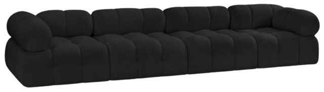 Meridian Furniture Ames 4-Piece Black 136" Sofa-0
