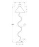 Monarch Specialties Inc. Black 64" Curved Floor Lamp-2