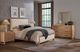 Vaughan-Bassett Lodge & Loft Blond Oak/Ivory Cream California King Upholstered Panel Bed-1