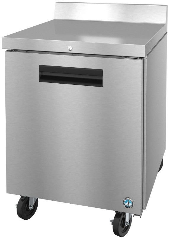 Hoshizaki Steelheart® 27" 6.21 Cu. Ft. Stainless Steel Single Section Worktop Freezer with Stainless Door and Lock-2