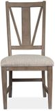 Magnussen Home® Paxton Place Dovetail Grey/Baja Fog Dining Side Chair-1