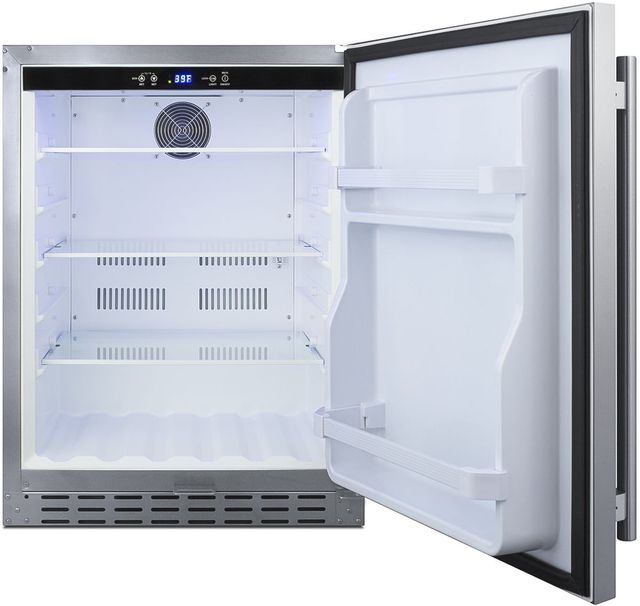 Summit® 4.2 Cu. Ft. Stainless Steel Outdoor Under The Counter Refrigerator-1