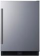 Summit® 24” 4.3 Cu. Ft. Stainless Steel Built-In ADA Compliant Adjustable Height Outdoor Under the Counter Refrigerator with Right Hand Door Swing-0
