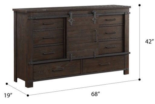 Emerald Home Newton Cocoa Brown Dresser-2