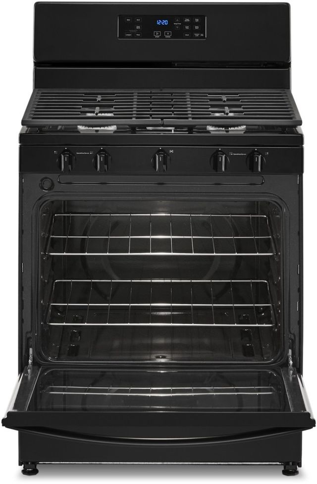 Whirlpool® 30" Black Freestanding Gas Range-2