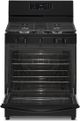 Whirlpool® 30" Black Freestanding Gas Range-2