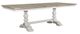 Liberty Furniture Whitney 5-Piece Antique Linen/Weathered Gray Trestle Dining Set-1