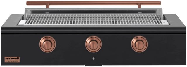 Caliber™ Rockwell Social 3-Burner Matte Black Built-In Natural Gas Grill with Copper Hardware-0