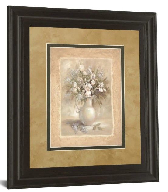 Classy Art White Bounty I By Vivian Flasch Wall Art-0