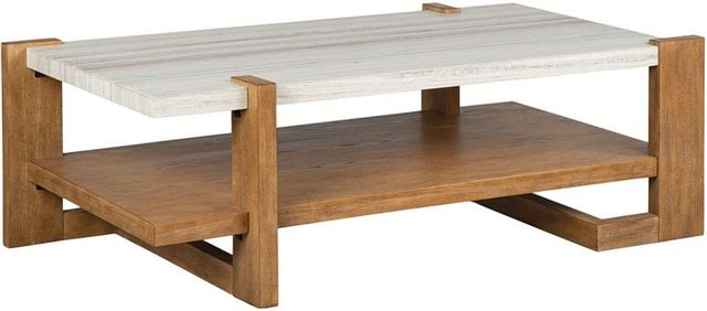 Magnussen Home® Carrington Honey Wheat Rectangular Cocktail Table-0
