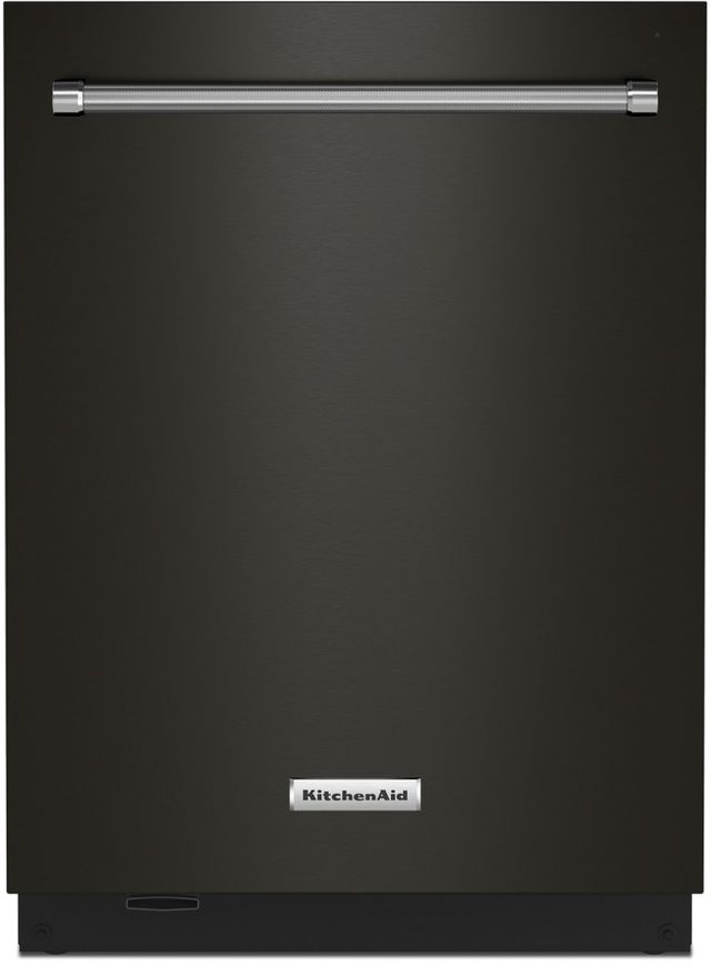 KitchenAid® 24" PrintShield™ Black Stainless Steel Top Control Built In Dishwasher-0