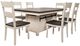 Jofran Inc. Madison County 7-Piece Vintage White 42" Dining Set-0
