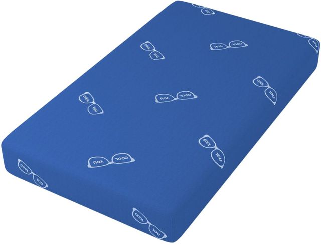 Rize Home 7.5" Hybrid Firm Smooth Top Twin Youth Blue Mattress in a Box-0