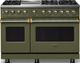 Viking® 5 Series 48" Martini Pro Style Dual Fuel (LP) Range with Brushed Brass Trim-0
