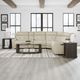 Liberty Furniture Carrington 6-Piece Baja Stone Leather L-Shape Power Reclining Sectional Sofa-1