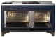 Ilve® Majestic III 60" Midnight Blue Pro Style Dual Fuel Natural Gas Range with Solid Door and Burnished Trim-1