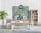 A & B Home Blue/White Wood Chandelier-4