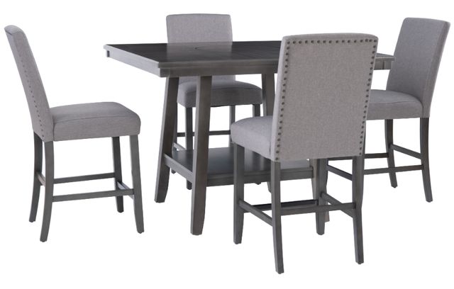 Powell® Seneca 5-Piece Gray Counter Dining Set-0