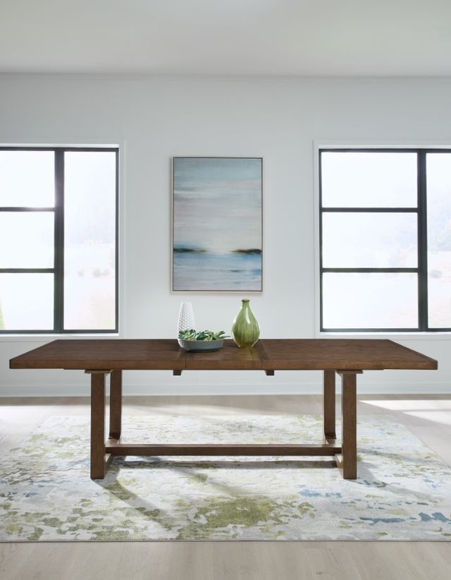 Liberty Furniture Harmony Brownstone Trestle Dining Table-2