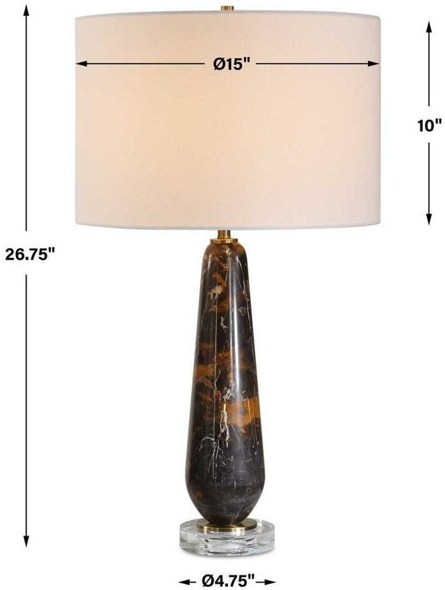 Uttermost® Dames Dark Marble Table Lamp-2
