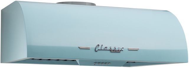 Unique® Appliances Classic Retro 24” Ocean Mist Turquoise Under Cabinet Range Hood-1
