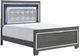 Mazin Furniture Allura Gray/Silver Full Panel Bed-0