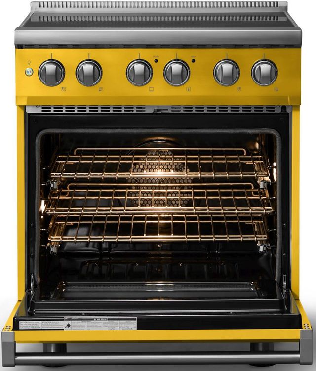 Viking® 5 Series 30" Daffodil Pro Style Induction Range with Polished Chrome Trim-1