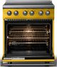 Viking® 5 Series 30" Daffodil Pro Style Induction Range with Polished Chrome Trim-1