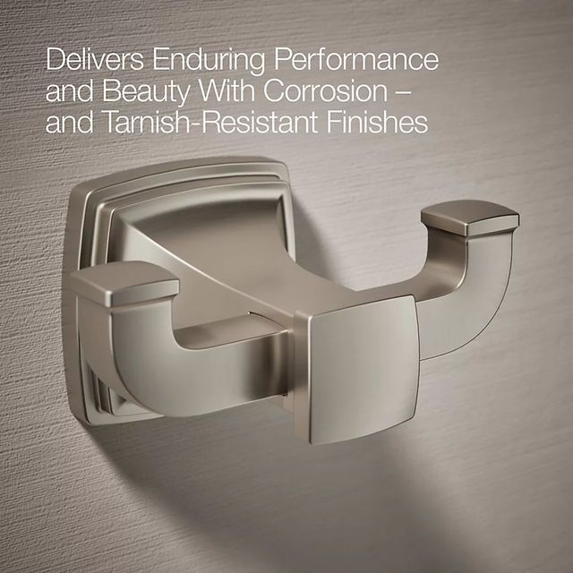 KOHLER® Riff® Vibrant Brushed Nickel Double Robe Hook-4