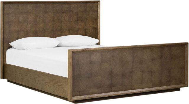 Four Hands Salta Brown Oak Thin Oyster Queen Panel Bed-0