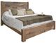 International Furniture Direct Natural Parota Brown Eastern King Panel Bed-0