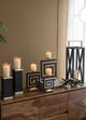 A & B Home Gold Pillar Hurricane On Stand-5