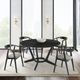 Armen Living Santana 2-Piece Charcoal Dining Chair Set-2